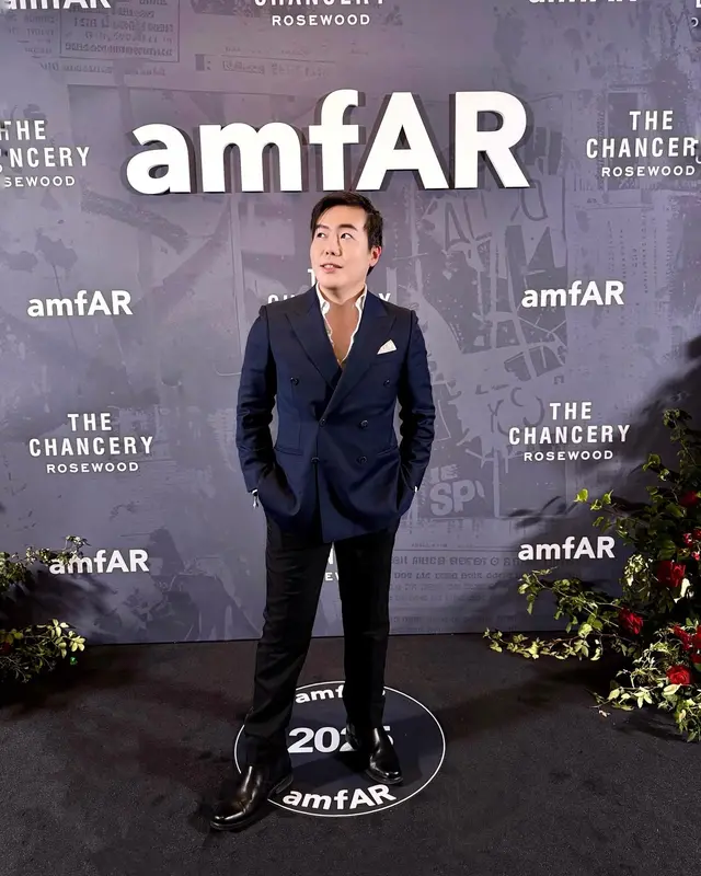 Luke Lee at amfAR London, 2025