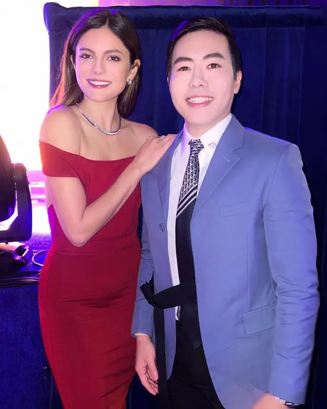 Luke Lee with Monica Barbaro